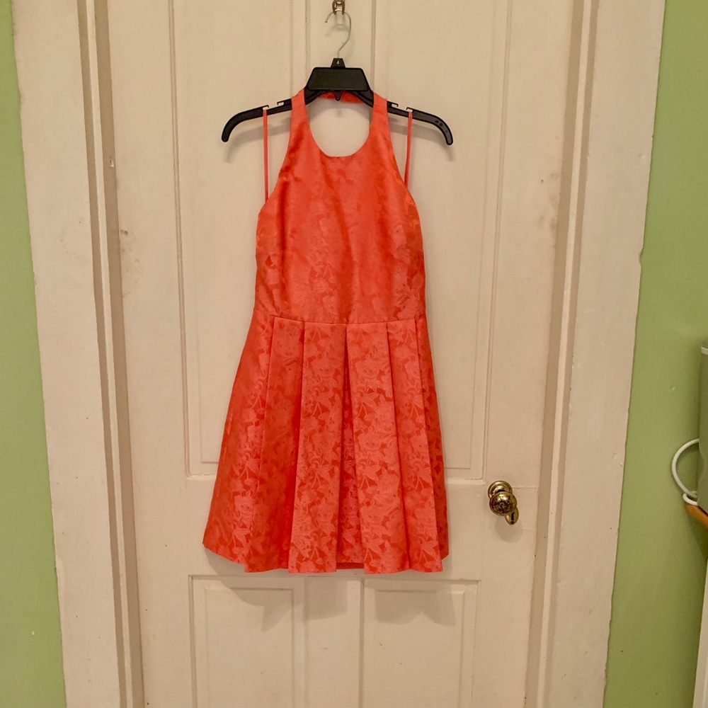 EUC Coral Caitlin Michelle Cocktail Dress, Size 4
